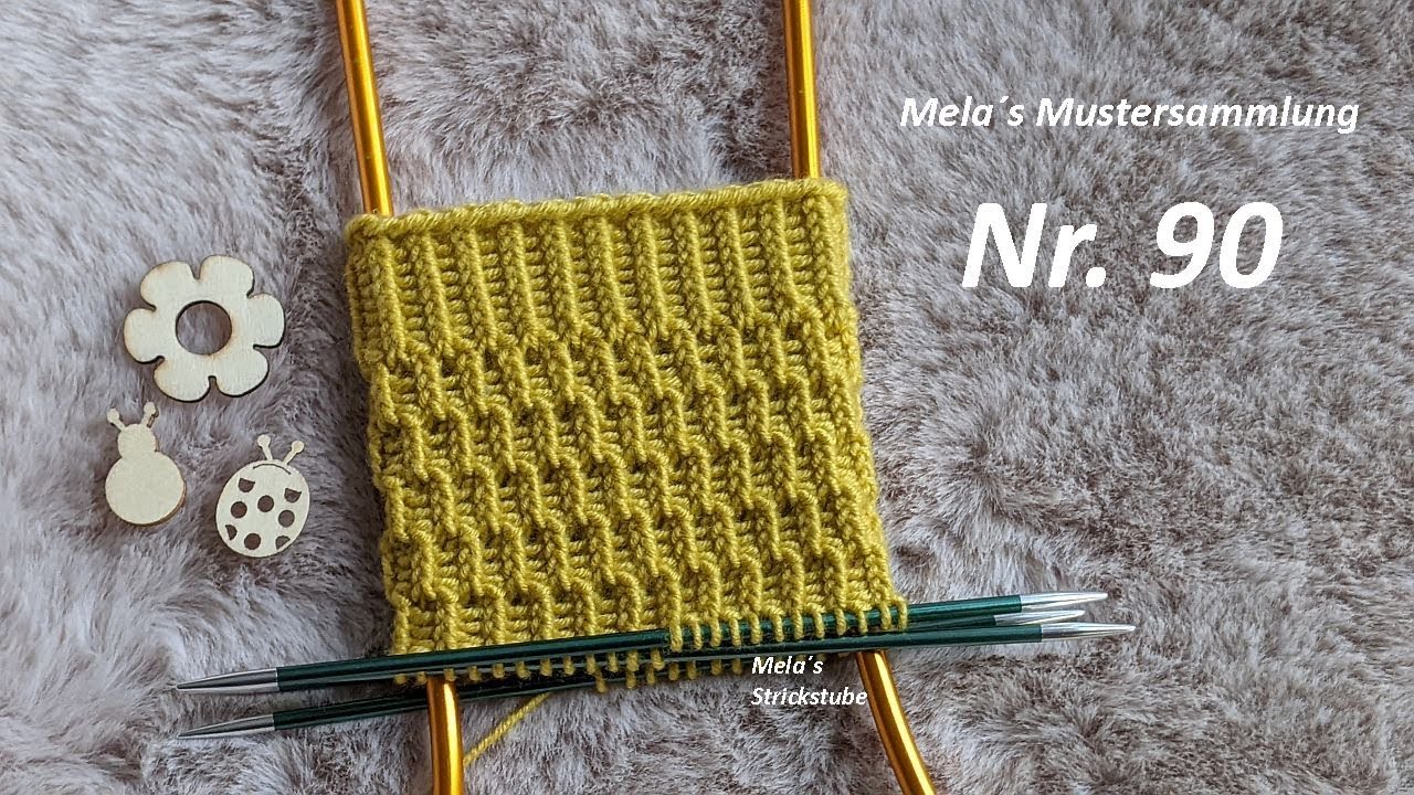 Sockenmuster Nr. 90 - Muster in Runden stricken / knitting sock pattern