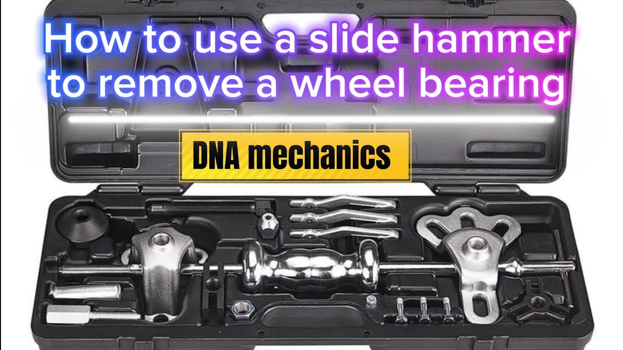 How to use a slide hammer to remove a wheel bearing hub