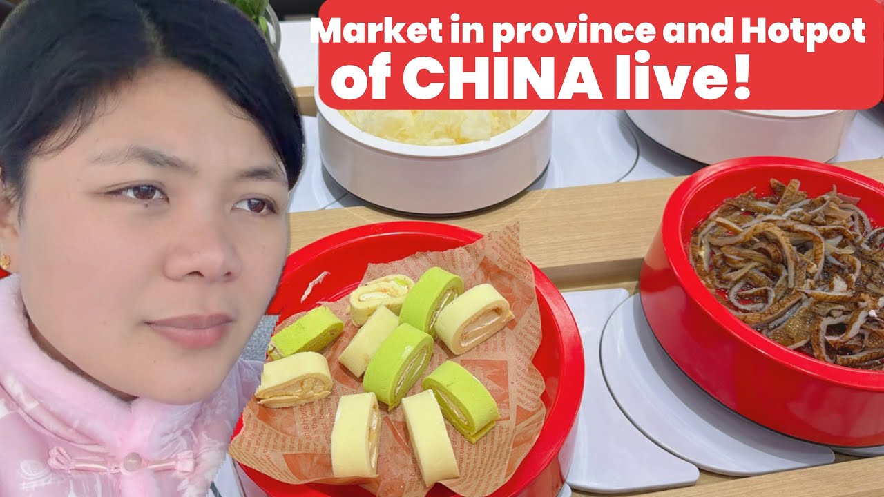 Ate Clydee  is live! in China going to market
