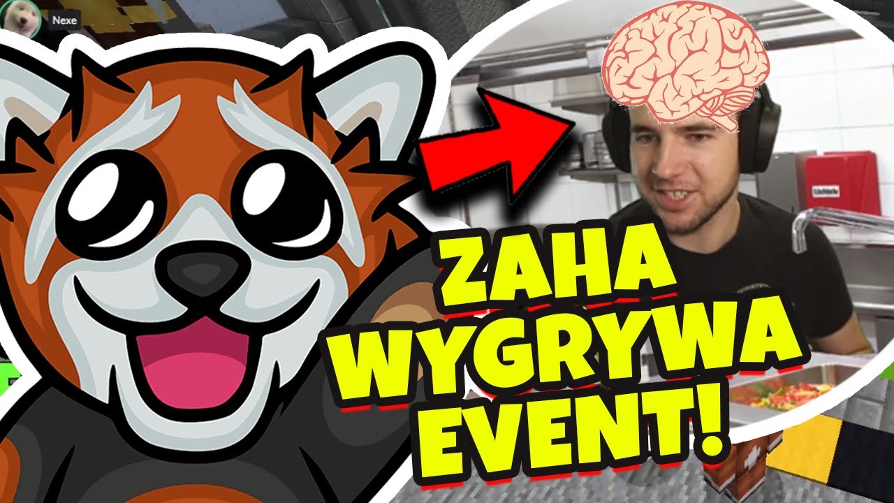 ZAHA WYGRYWA EVENT DLA DOOM! EWRON SZCZĘŚLIWY 100% WIN RATIO na KWADRATOWEJ MASAKRZE w MINECRAFT