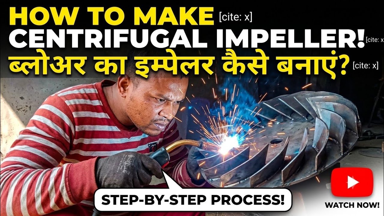 How to make centrifugal fan impeller?? Impeller kaise banate hai!