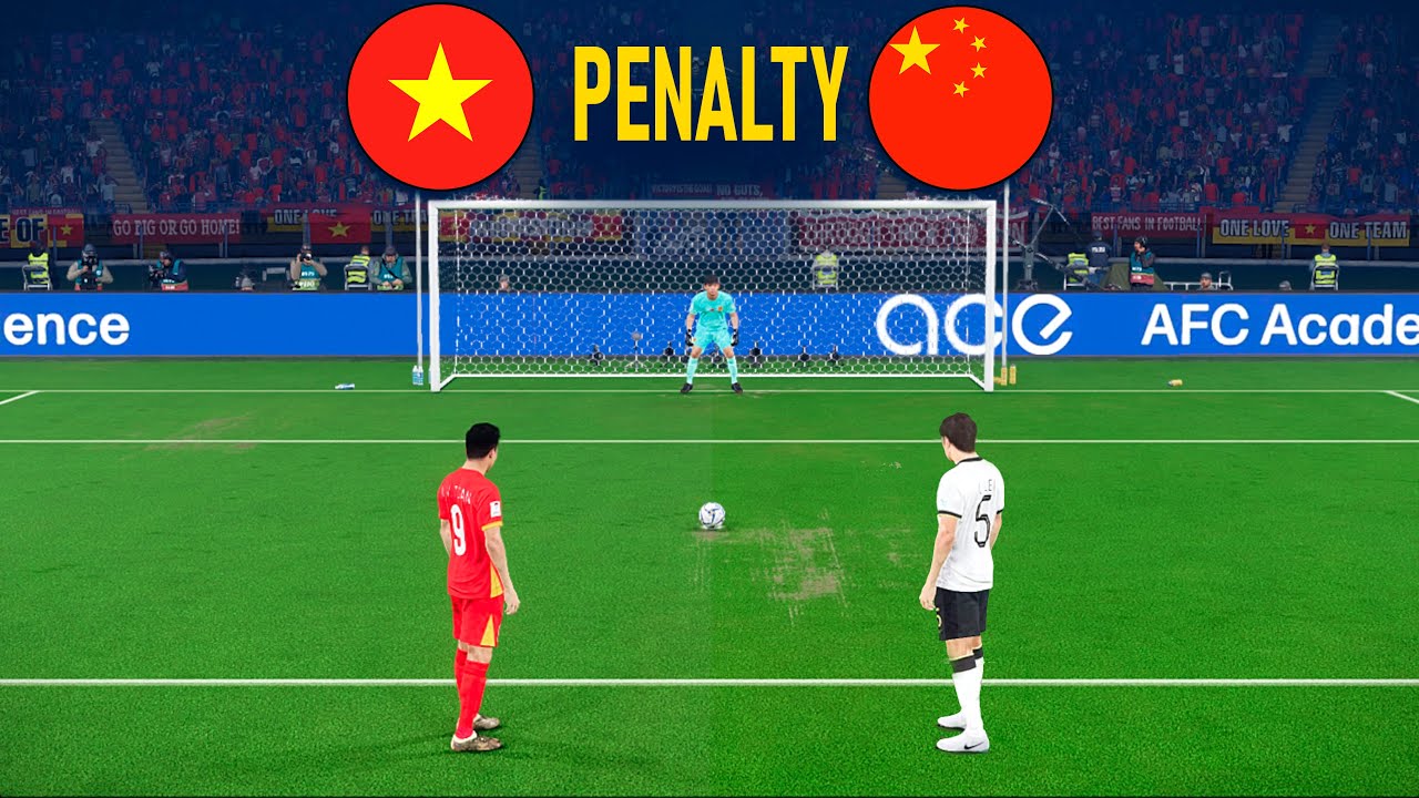 PENALTY - VIỆT NAM vs TRUNG QUỐC | Vietnam vs China | Loạt sút luân lưu  | CÚP CHÂU Á 2026 | PES 21
