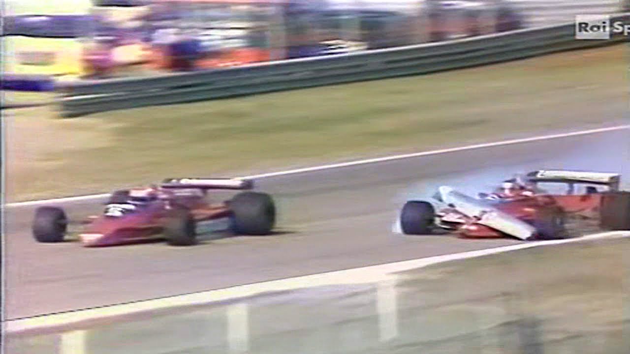 GP Imola 1979 F1  Servizio Domenica Sportiva Dino Ferrari Gilles Villeneuve Niki Lauda