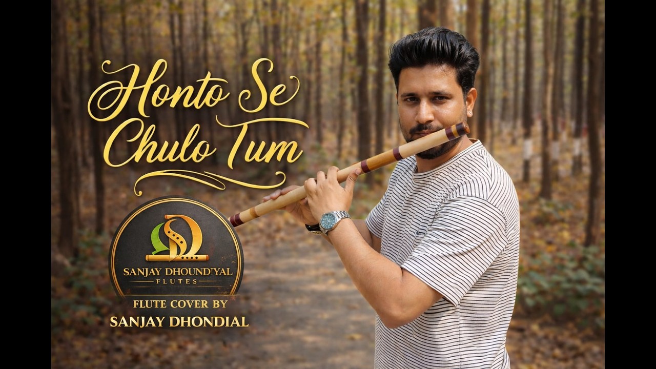 Hothon Se Chhoo Lo Tum | Soulful Flute Cover | Bansuri Instrumental | Sanjay Dhoundiyal #viral