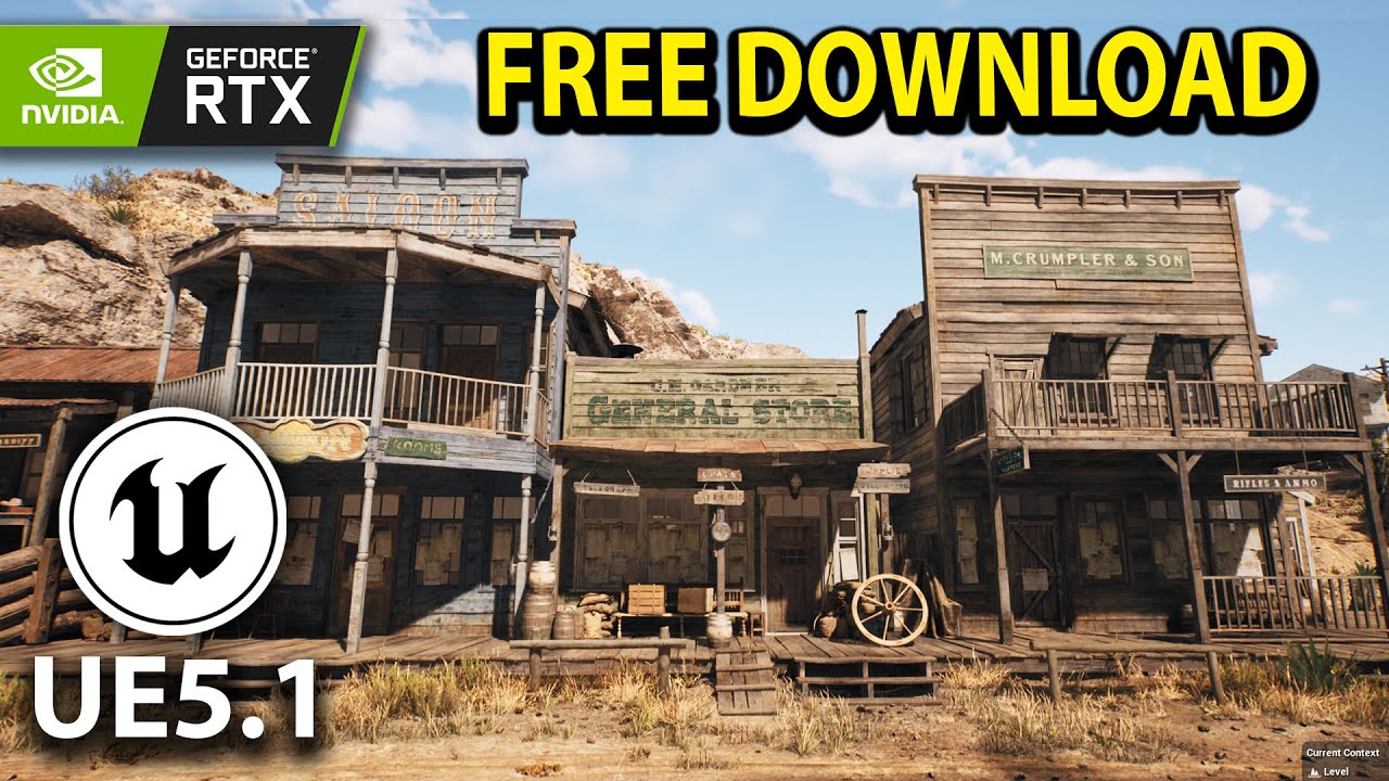 FREE Wild West Environment | Unreal Engine 5.1