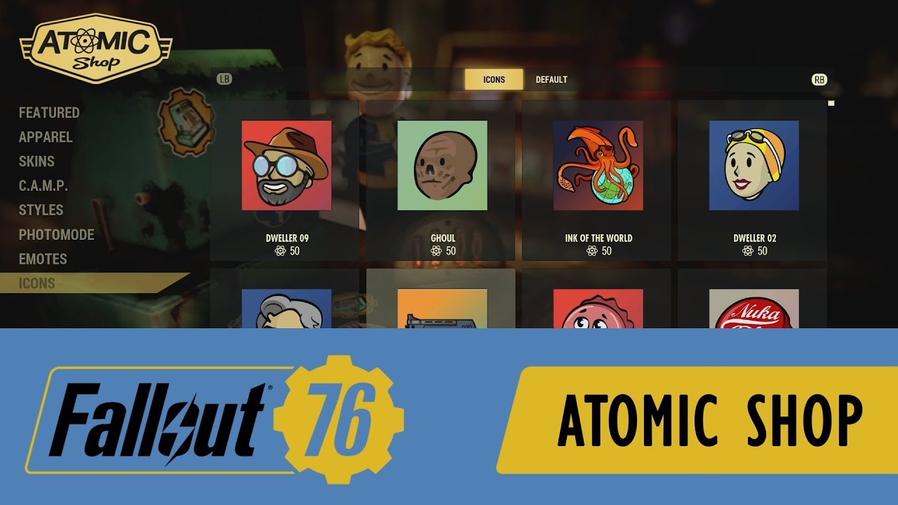 Fallout 76:  The Atomic Shop
