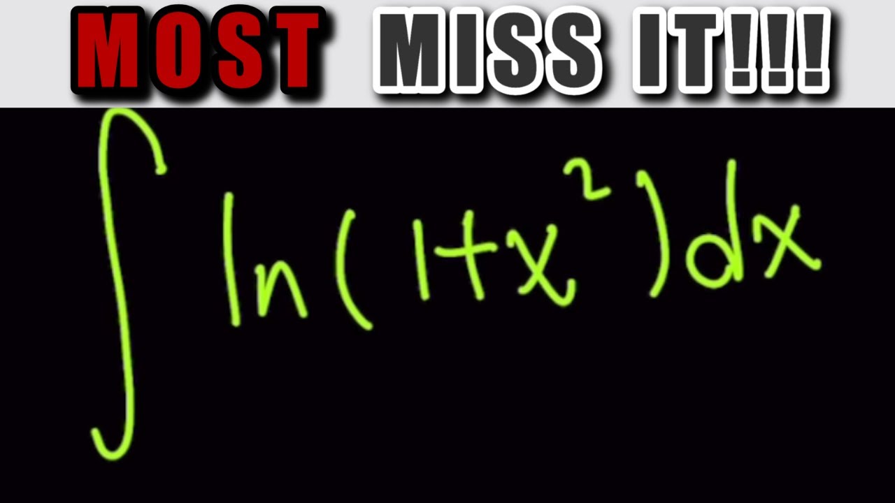 This Looks Hard, But There's A Trick | Integration By Parts