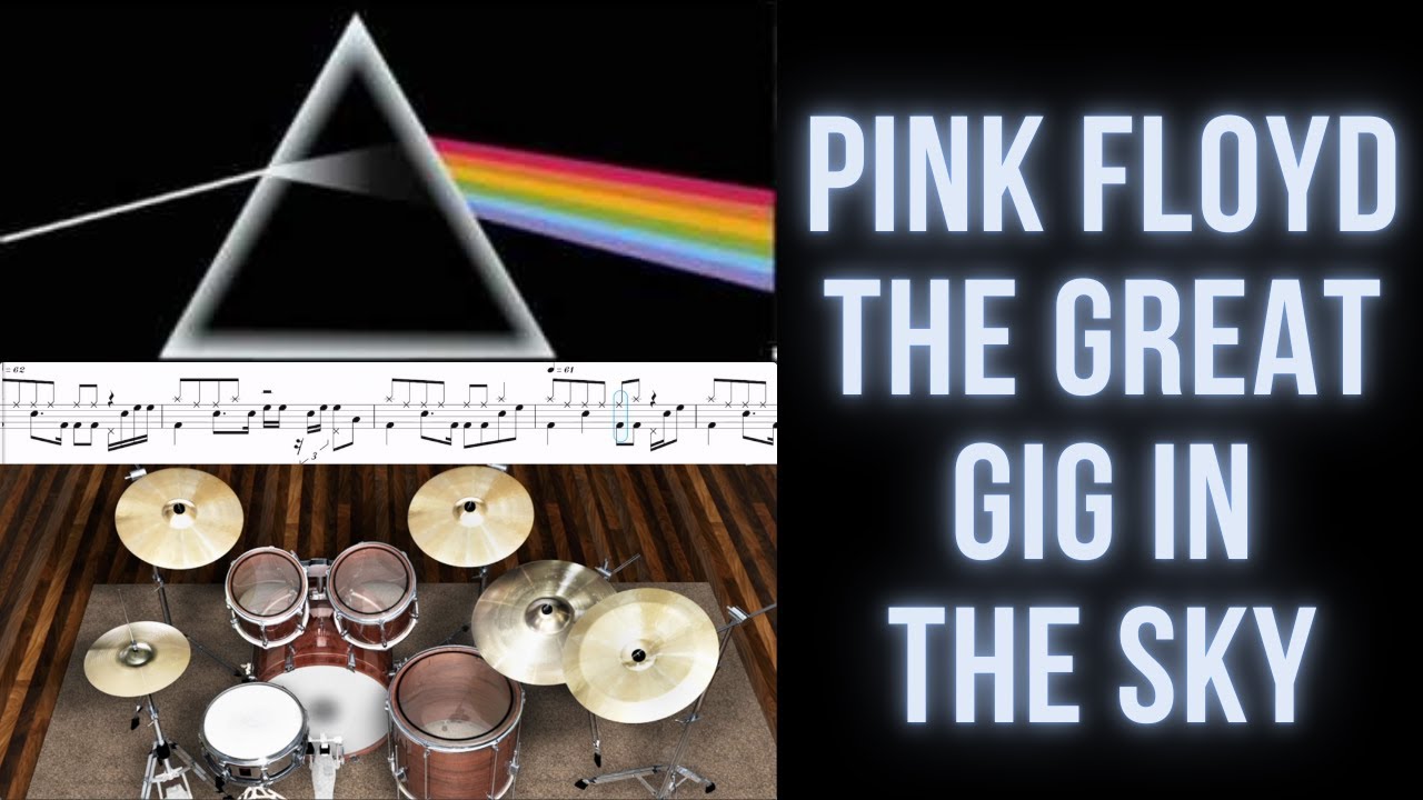 Pink Floyd - The Great Gig In The Sky (Drum Transcription Sheet Music Score, Virtual Drums)