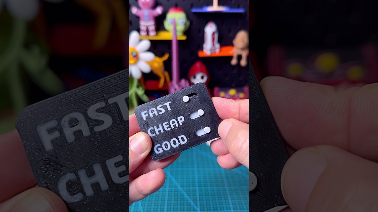 3D Printed Good Fast Cheap Fidget #3dprinting
