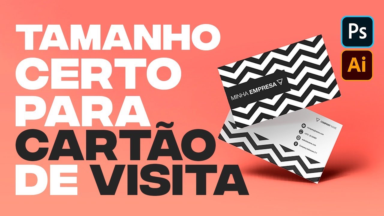 Tamanho Certo Para Criar Cartão de Visita No Illustrator & Photoshop