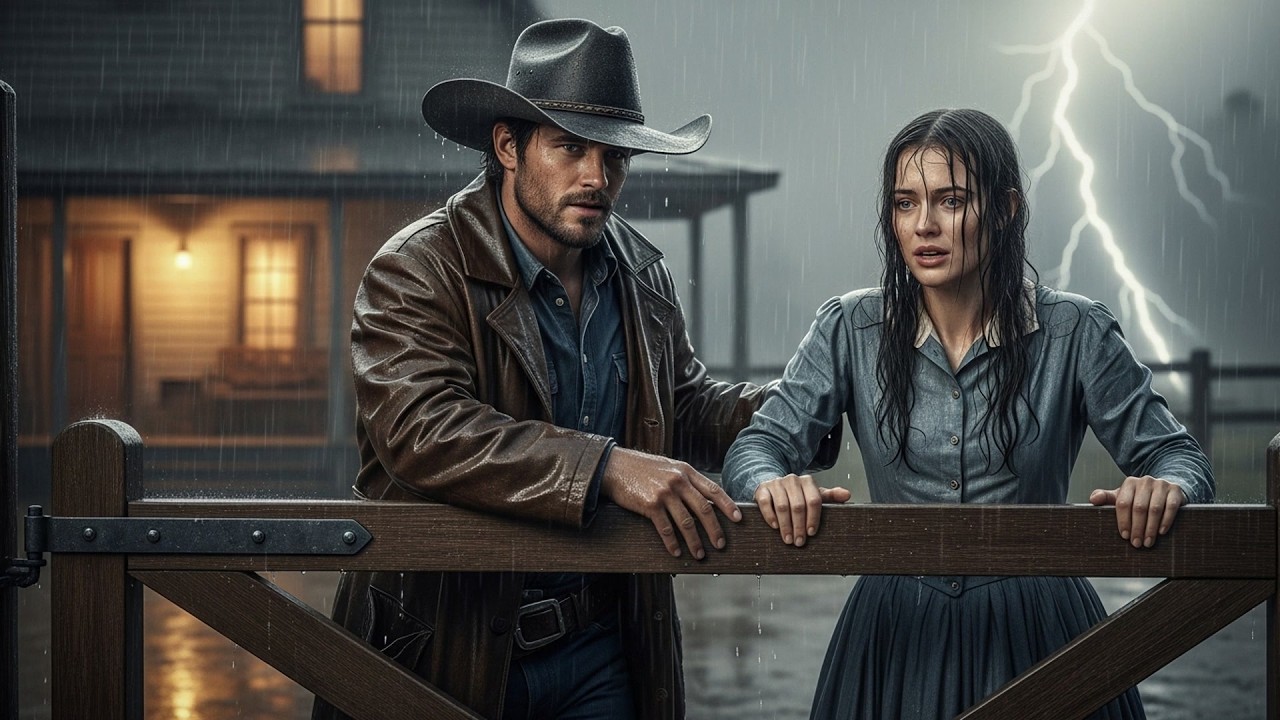 The Cowboy Found Her Standing In The Rain At His Gate, She Said 