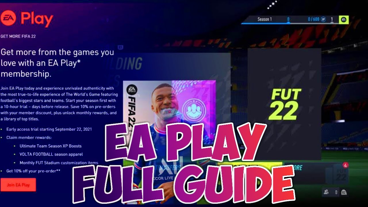 HOW TO USE 20 HOURS OF EA PLAY ON FIFA 22!!!