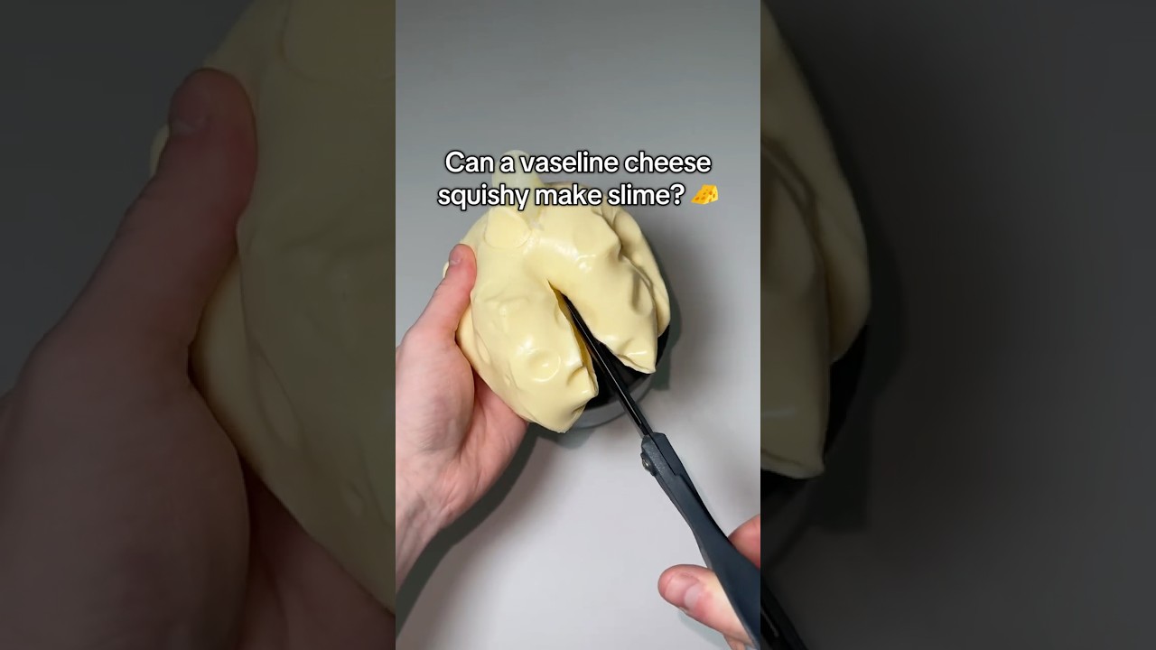 Can a vaseline cheese squishy make slime? #slime #squishy