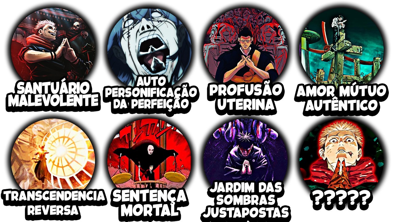 TODAS AS EXPANSÕES DE DOMÍNIO DE JUJUTSU KAISEN