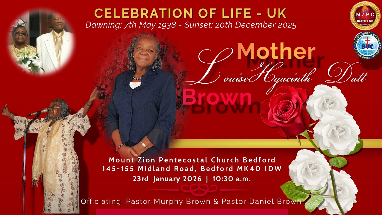 Mother Louise Hyacinth (Datt) Brown | Home Going Service 23.01.2026