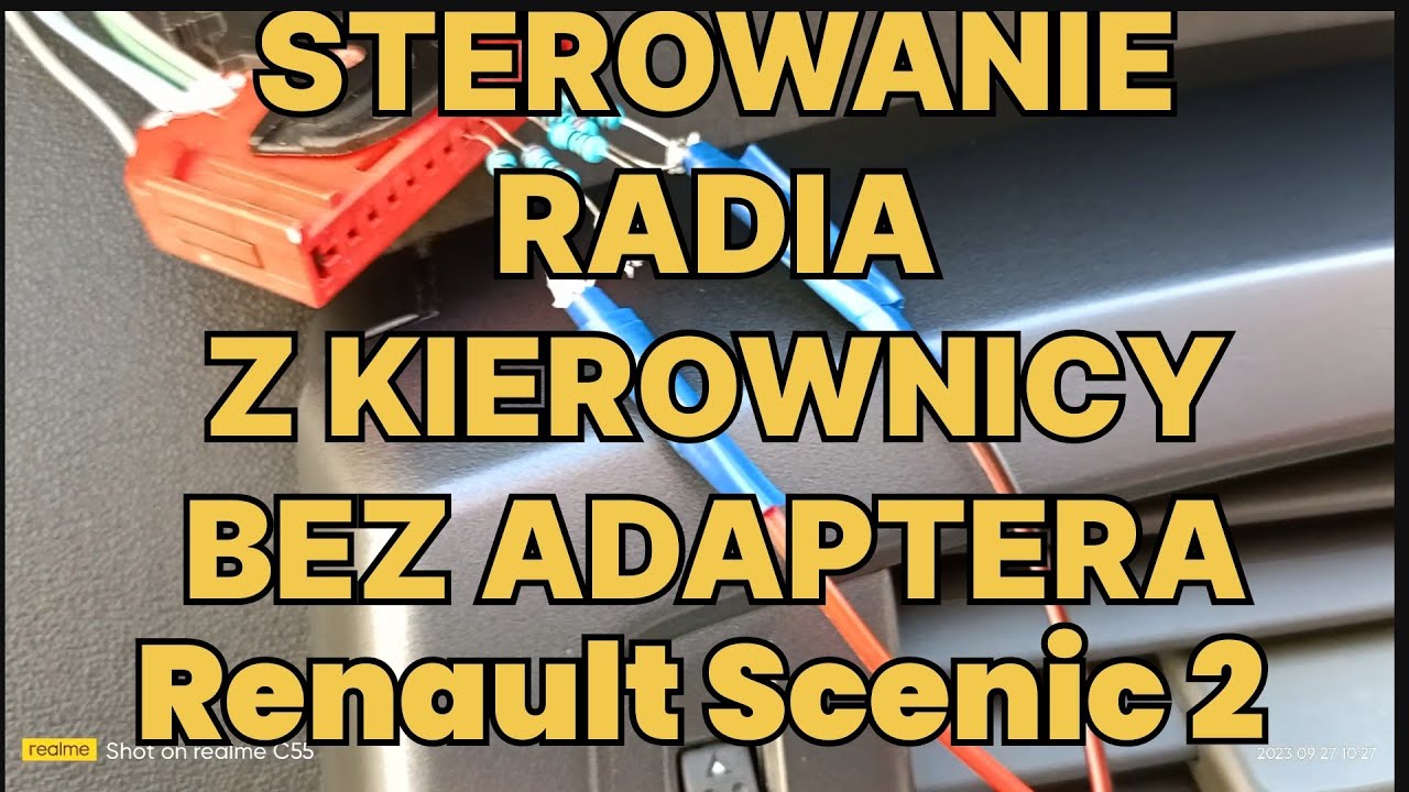 Renault Scenic 2 - Montaż sterowania radia z kierownicy bez konieczności stosowania adaptera