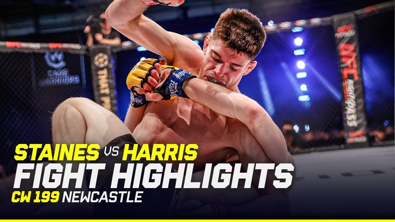 FIRST TKO FINISH 🙌 | George Staines vs. Ioan Harris | CW 199 Newcastle Fight Highlights