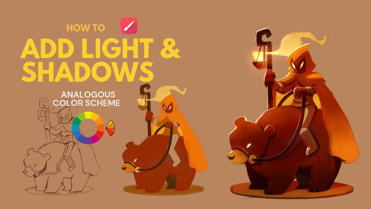 How to add light and shadows to your drawings😌| How to render your drawings|Infinite painter
