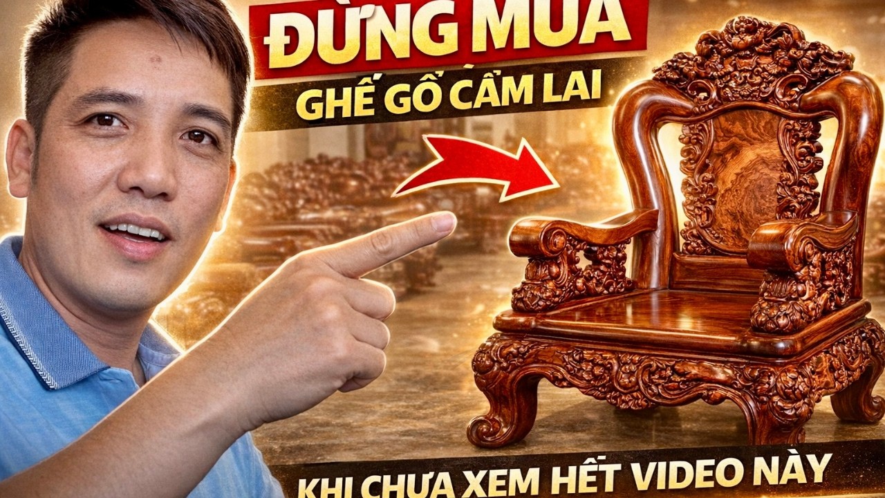 Đừng mua bàn ghế gỗ cẩm lai nếu chưa xem video này