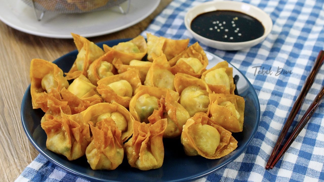 WANTAN GORENG & PENCICAH KICAP MANIS PEDAS | FRIED WONTONS & SWEET SPICY SOY SAUCE