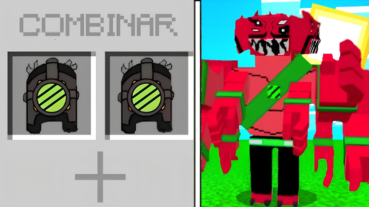 CRIEI UMA FUSÃO DE CARNITRIX NO BEN 10 MINECRAFT!!