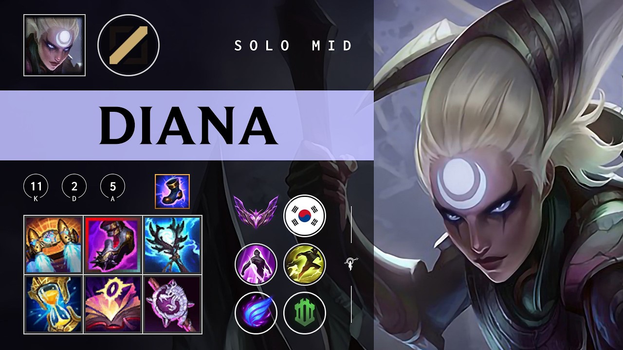 Diana Mid vs Xerath - KR Master Patch 26.05