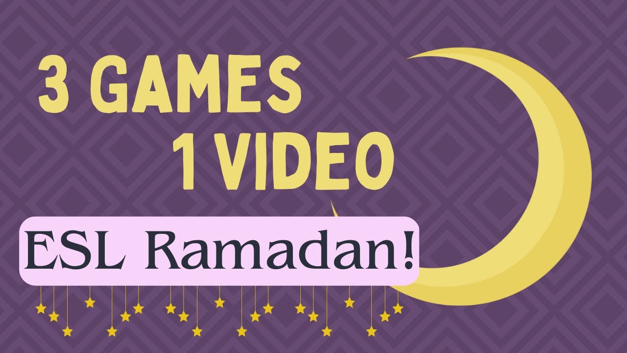 No-prep 3 ESL Ramadan Games! Fun Warm Up