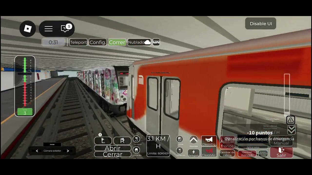 Jugando metro linea 2