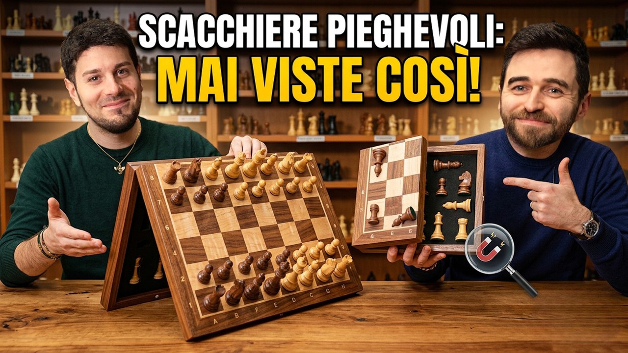 Scacchiere in Legno: Le Pieghevoli Pi&ugrave; Belle (e pratiche) ♜♜