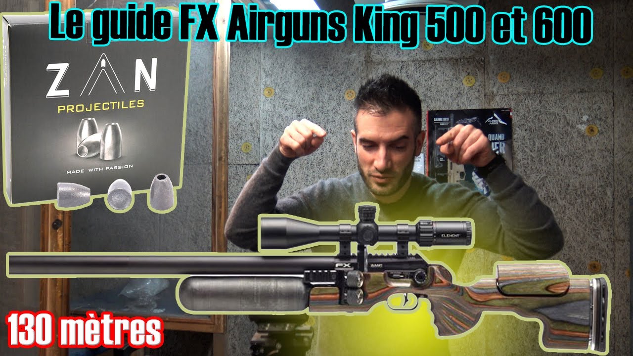 Le guide  FX Airguns King 600 et 500 PCP, essai à 130 mètres.
