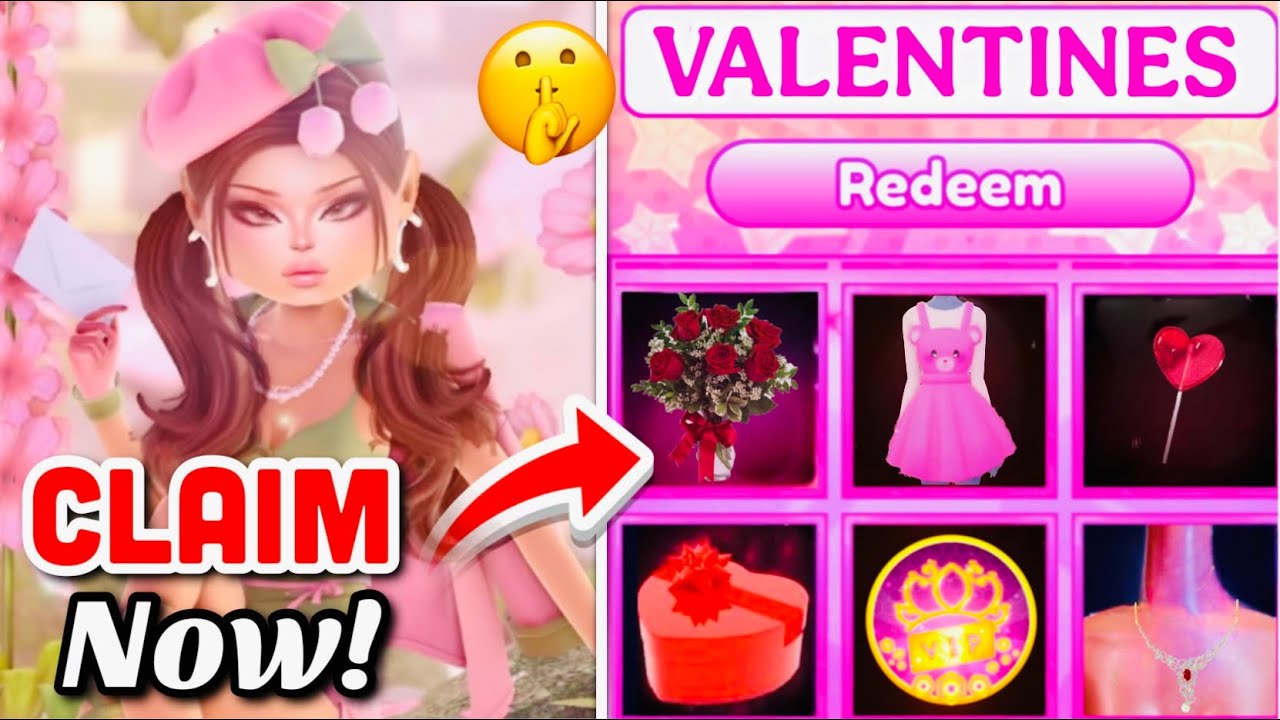 ALL NEW *CODES* AND *SECRETS* IN THE VALENTINES UPDATE DRESS TO IMPRESS
