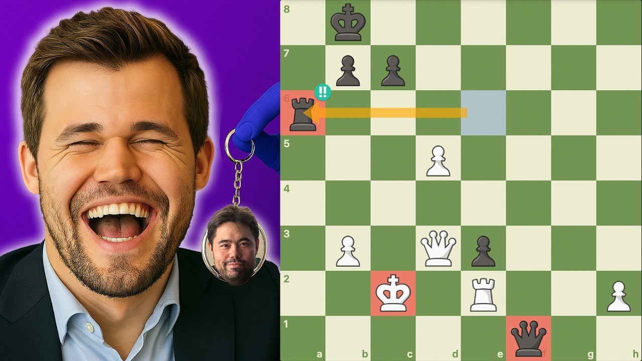 Quando o rival vira chaveirinho... Magnus Carlsen vs Hikaru Nakamura 🔥 | Freestyle Grand Slam 2025