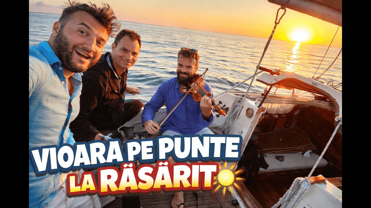 Vioară pe punte, la răsărit – un moment de vară pe mare