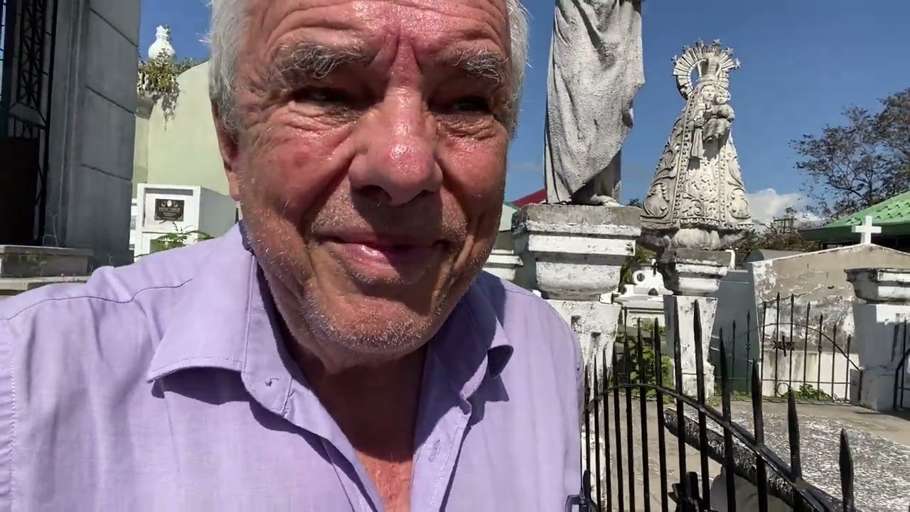 I explore the cemetery -  