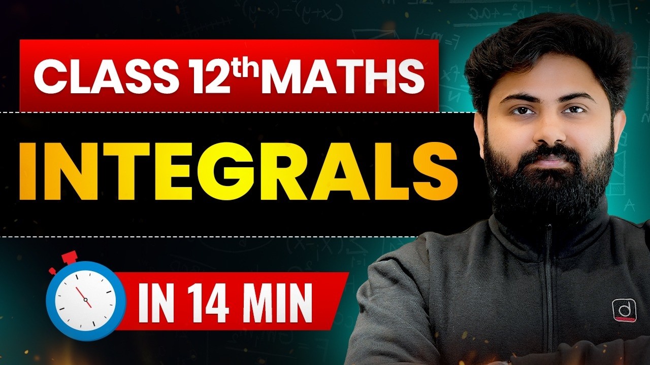 Class 12 Maths | Chapter 7 Integrals Full Revision in 14 Minutes | SSR Sir | Board Exam 2026