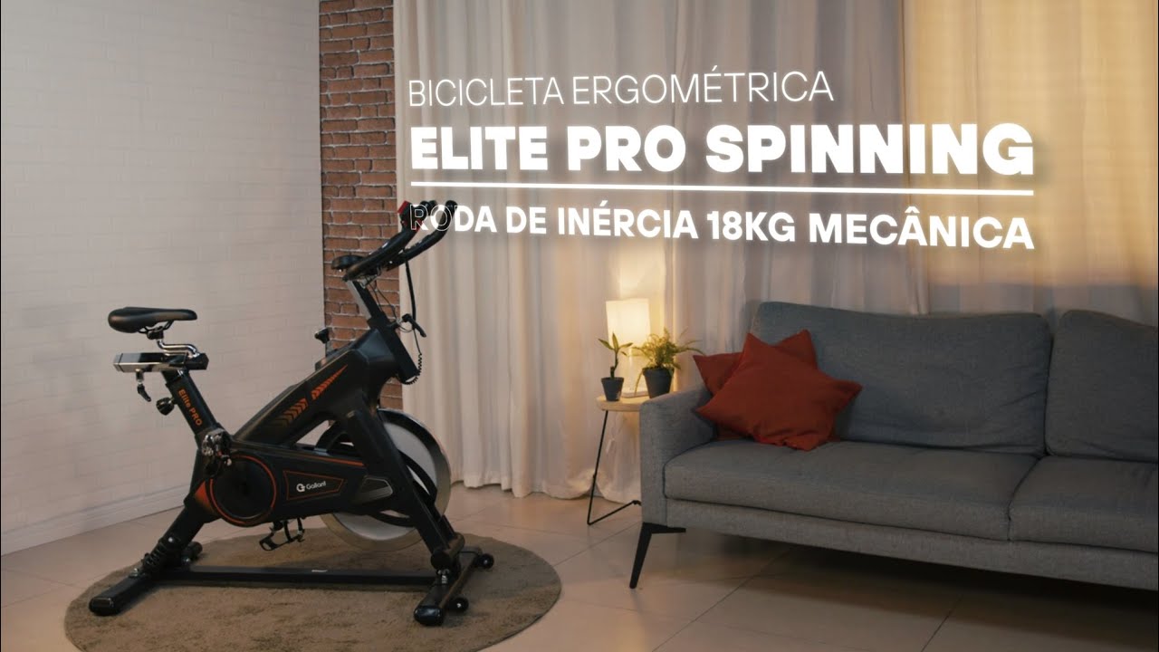 Montagem | Bicicleta Spinning Mec&acirc;nica Gallant Elite Pro Roda 18KG GSB18HBTA-PT