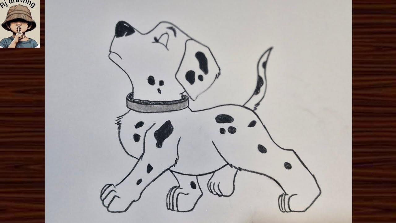How to Draw a Cute Dog Step by Step||Simple Cute Dog Drawing for Kids
