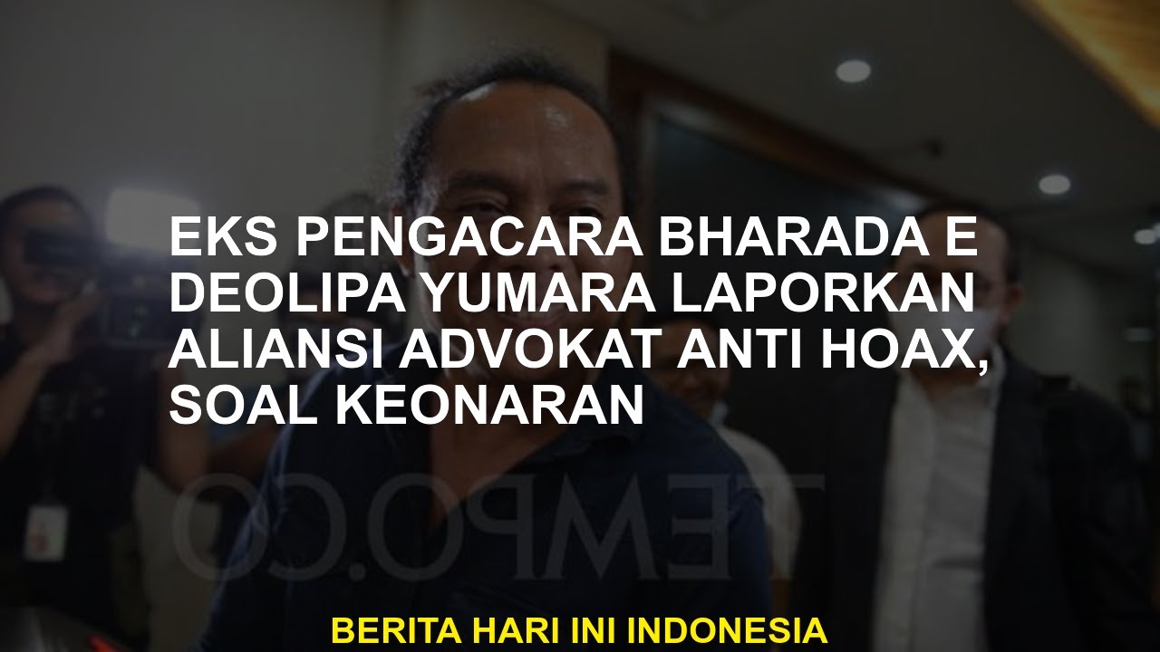 Mantan Pengacara Bharada E Deolipa Yumara melaporkan Aliansi Pengacara Anti Hoax, tentang Masalahnya