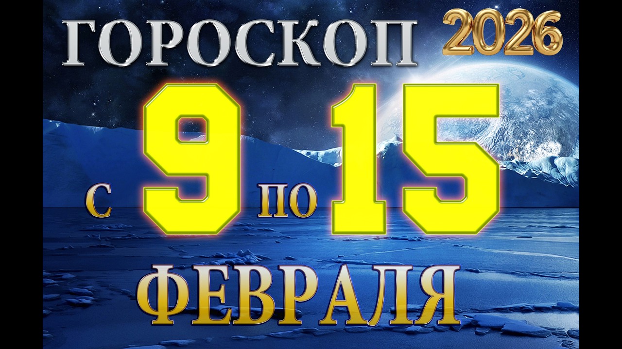 Гороскоп на неделю  с  9  по  15   ФЕВРАЛЯ,  2026г / Гороскоп для всех знаков зодиака