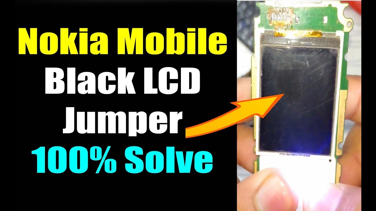 Nokia 108 3 5.1 Plus E63 1280 101 206 105 108 107 110 130 X202 Black Screen LCD Light Ways Jumper
