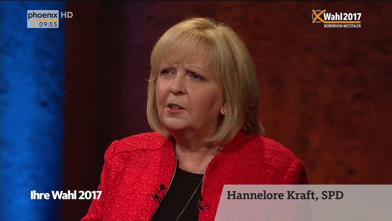 TV-Duell zwischen Hannelore Kraft und Armin Laschet zur NRW-Landtagswahl am 02.05.17