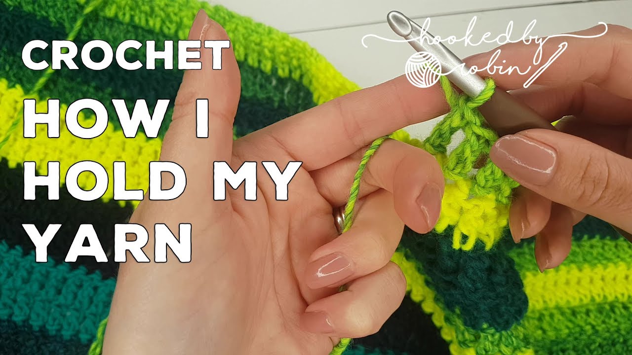 How I Hold My Yarn When Crocheting 😃