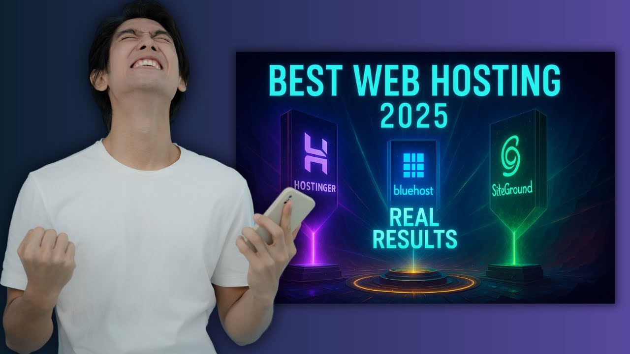 Best Web Hosting 2025 &mdash; Hostinger vs Bluehost vs SiteGround (Real Results)