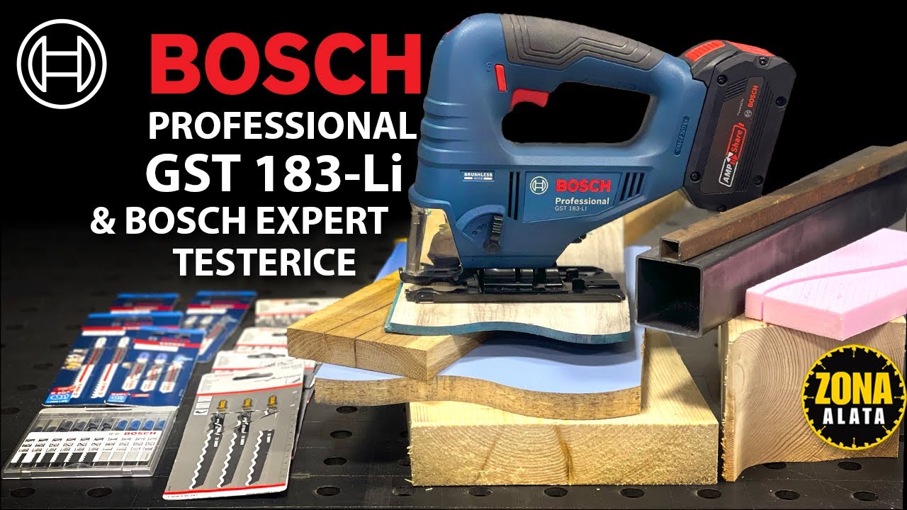 Bosch GST 183 Li Akumulatorska Ubodna Testera 18V - TEST 4K