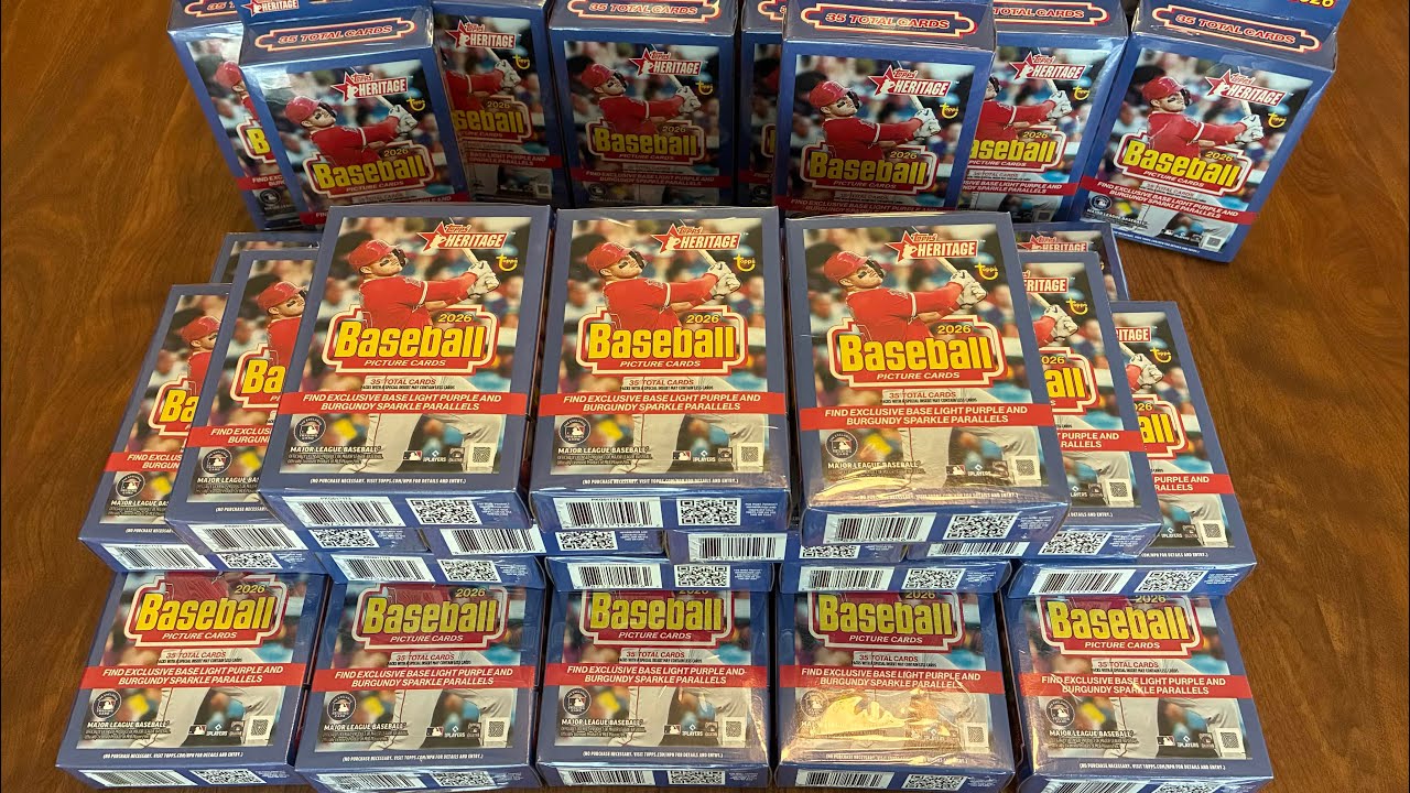 *JAW DROPPING HITS + MONSTER BREAK! 🔥😱 OPENING 35 HANGER BOXES OF 2026 TOPPS HERITAGE BASEBALL 👀