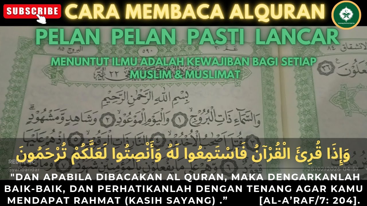 BELAJAR MENGAJI ALQURAN || CARA MEMBACA ALQURAN || JUZ 30