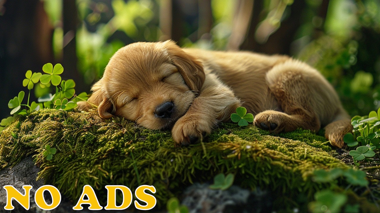 12 HOURS Dog Calming Music 🐶🌸 Light Peaceful Tones Dog sleep 🎶Complete relaxation 💤 No Ads