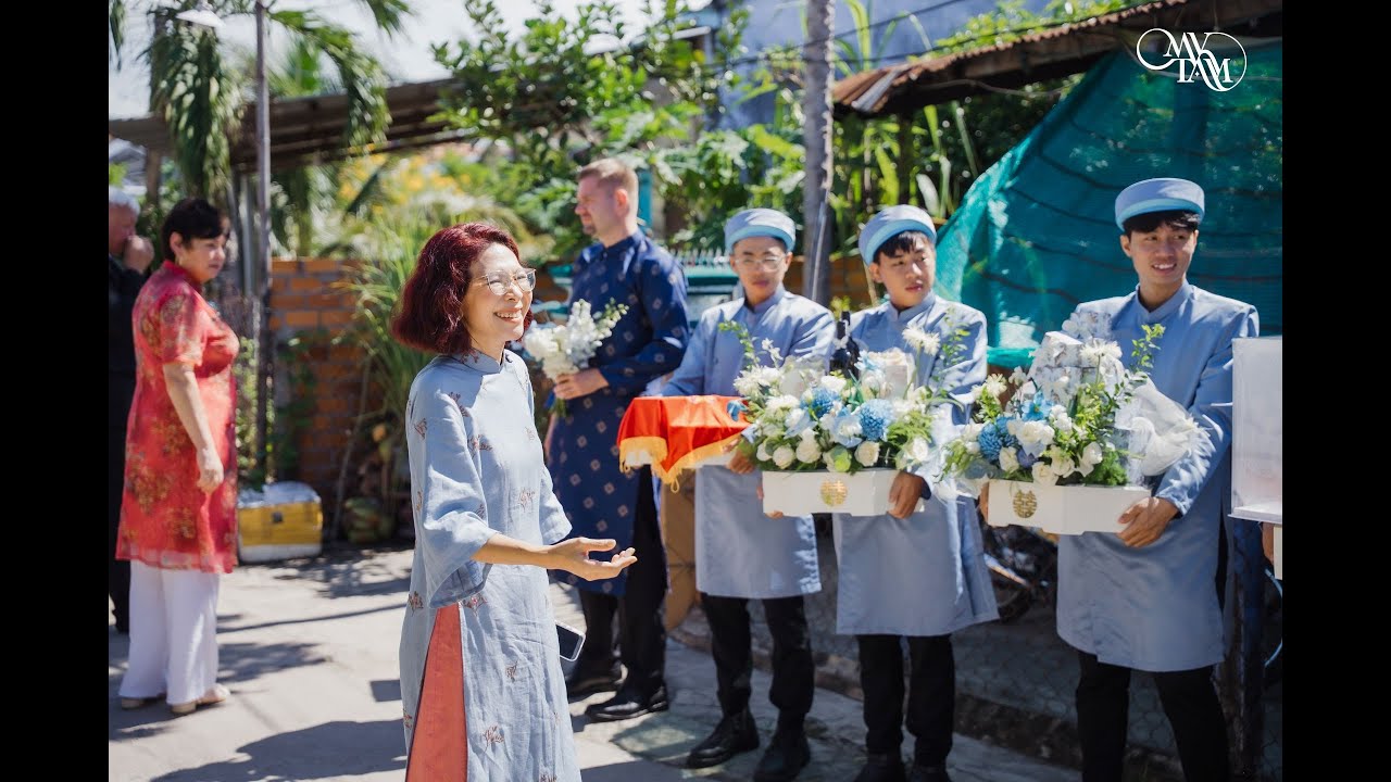 Mỹ Tâm Wedding Planner - Gia tiên ấm áp của Trâm và Thomas tại miền quê xinh đẹp