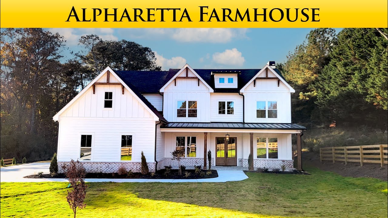 New Modern Luxury Farmhouse Living in Alpharetta Georgia