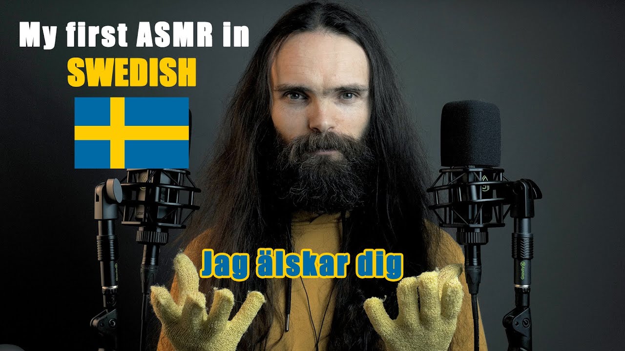 My first ASMR video in Swedish (Viskande, svenska, f&ouml;r avkoppling, a few triggers)